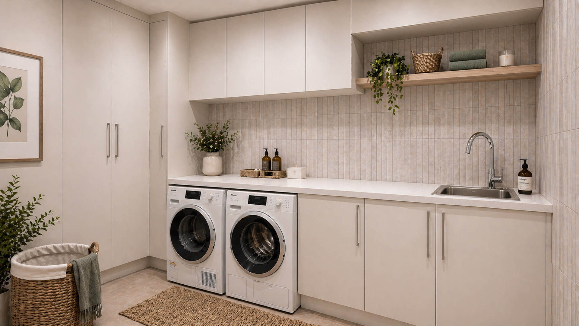 Complete laundry renovation, northeastern Melbourne
